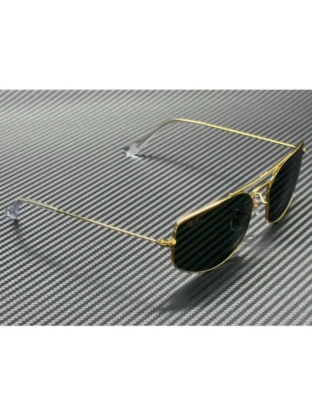 New Ray-Ban Men Gold Sunglasses 60-17-140